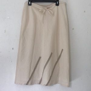 Long Beige Skirt